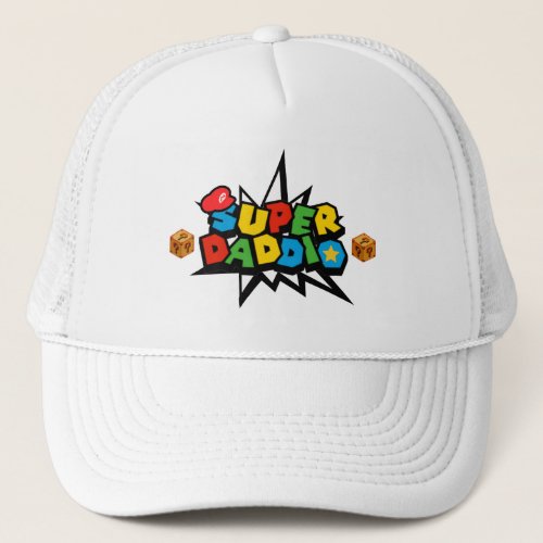 Super Daddio Funny Gamer Superhero Dad T_Shirt Trucker Hat