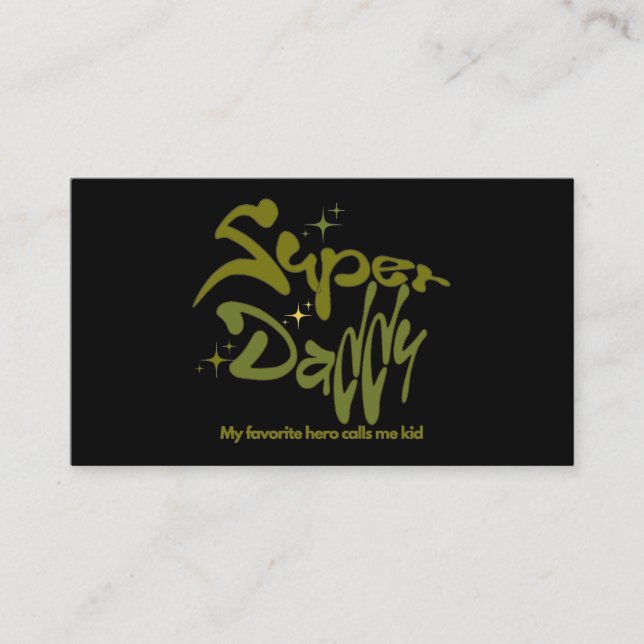 Super Daddy Hero for Kids Enclosure Card (Front)