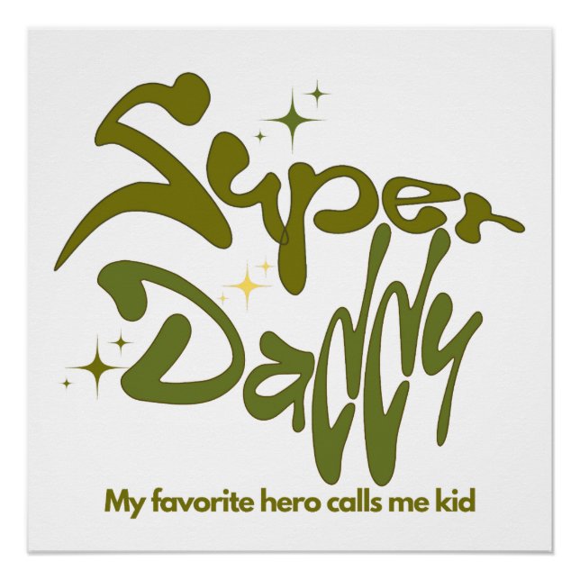 Super Daddy Hero for Kids Poster (Front)