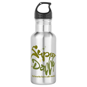Super Daddy Hero for Kids Stainless Steel Water Bottle