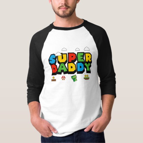  SUPER DADDY MARIO STYLE T_Shirt