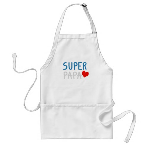 Super Daddy with a Heart Adult Apron