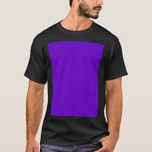 Super Dark Shade Of Purple Minimalistic Color T_Shirt