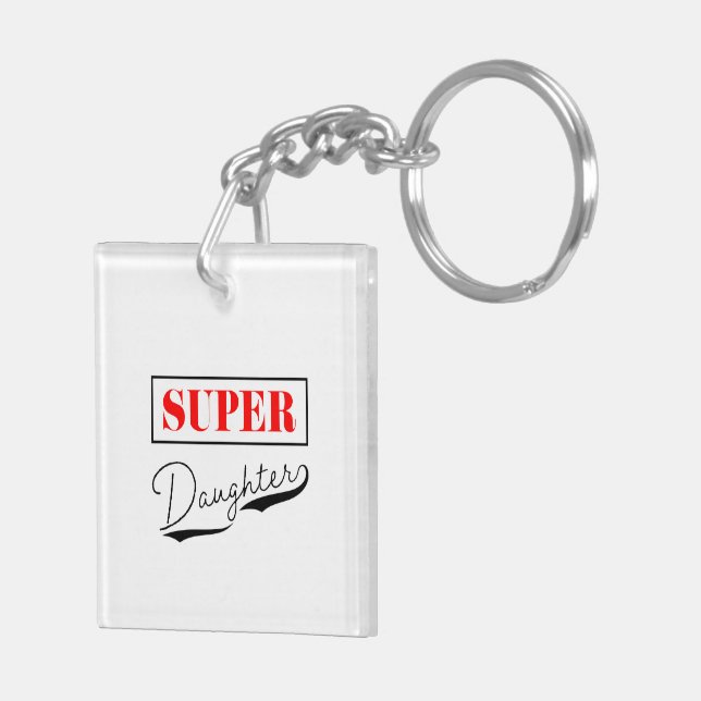Super Daughter Keychain (Back Right)