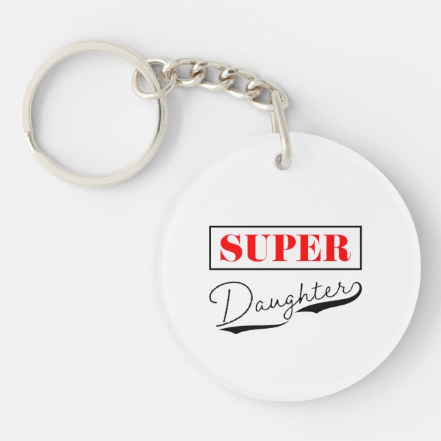 Super Daughter Keychain (Front)