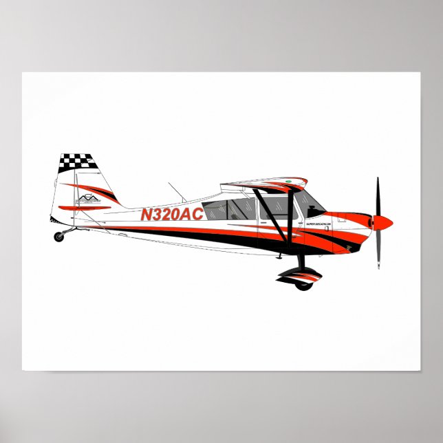 Super Decathlon Poster with Sporty Paint Scheme (Front)