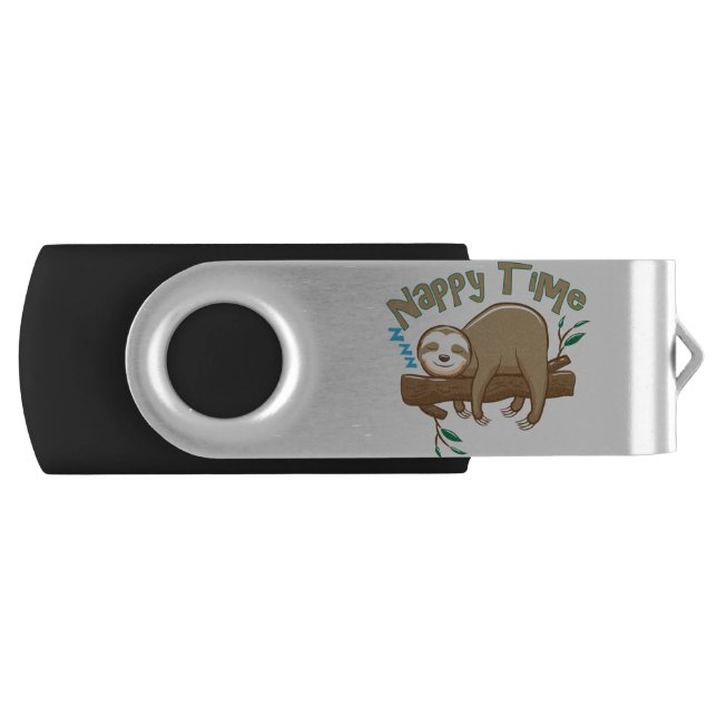Super Delightful Baby Sloth Flash Drive (Front)