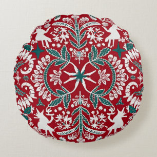  Super Detailed Nordic Embroidered Throw Pillow 