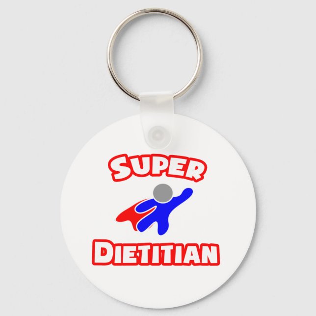 Super Dietitian Keychain (Front)