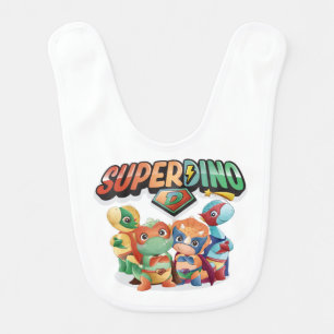 Super Dino Dinosaurs Baby Bib