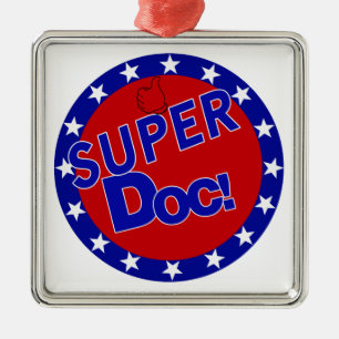 SUPER DOC THUMBS UP ENCOURAGEMENT METAL ORNAMENT