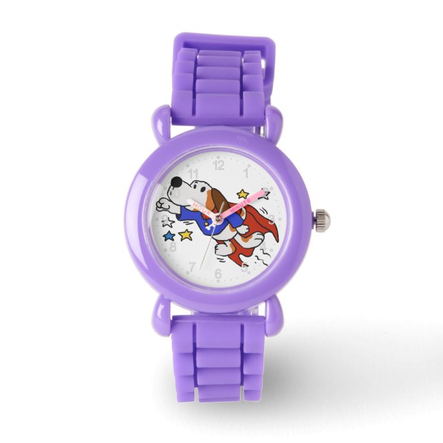 Super dog cartoon | choose background color watch (Front)
