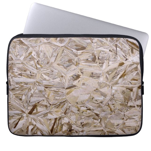 Super Duper Cool OSB Construction Plywood Print Laptop Sleeve (Front)