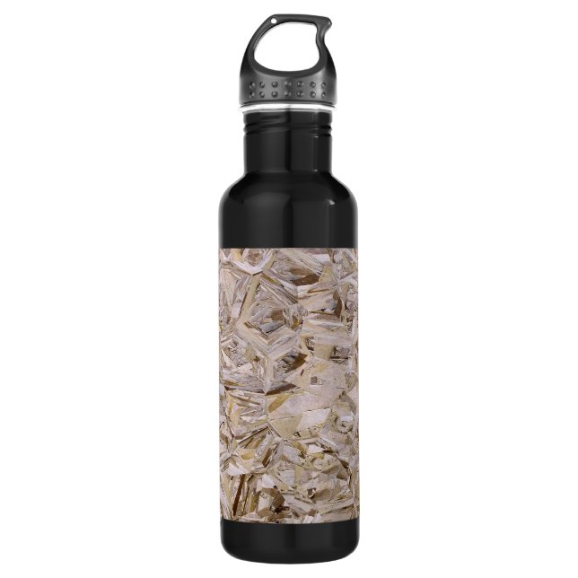 Super Duper Cool OSB Construction Plywood Print Water Bottle (Front)