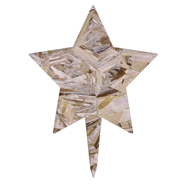 Super Duper Cool OSB Plywood Print Cake Topper (Front)