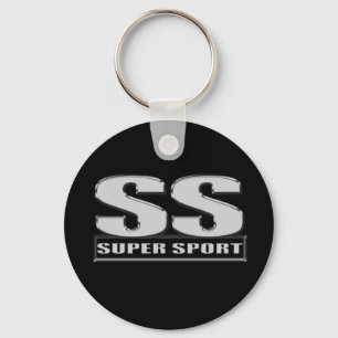 super duper sport black keychain