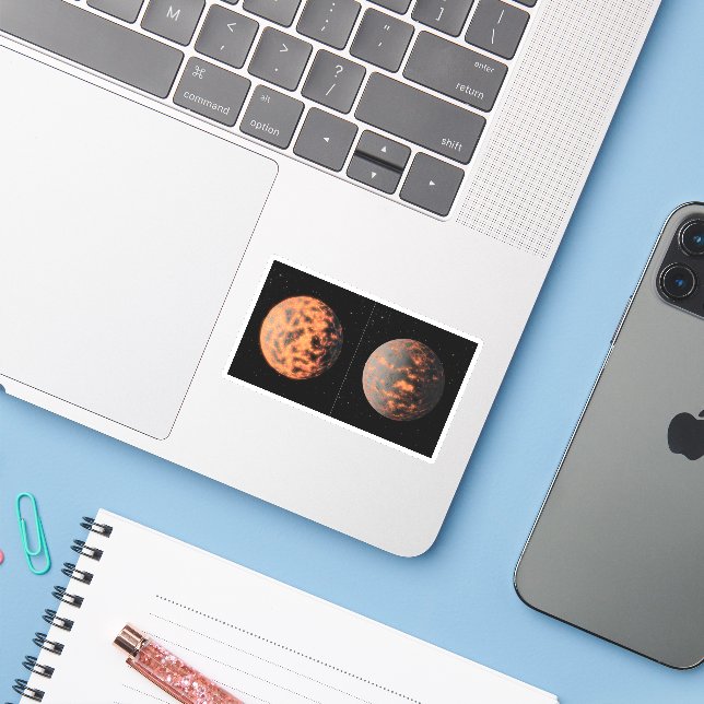 Super-Earth 55 Cancri E Sticker (Laptop w/ iPhone)
