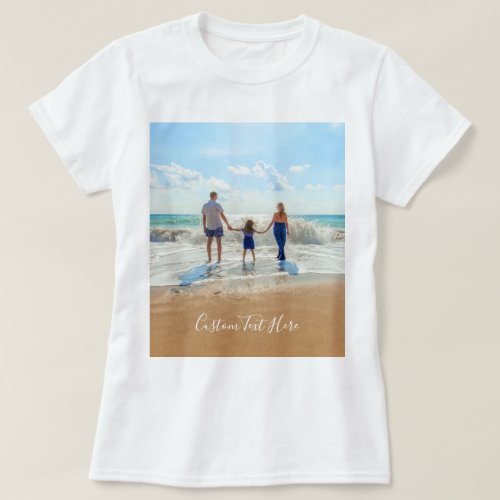 Super Family Custom Photo Text Your Own Design T_Shirt