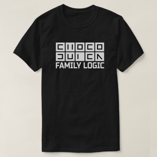 Super family logic Black T_Shirt