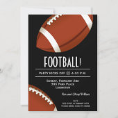 Super Fan Football Game Invitation (Front)