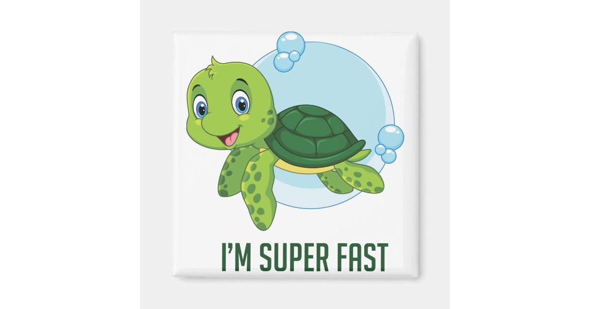 Super fast Turtle Magnet | Zazzle Super fast Turtle Magnet | Zazzle