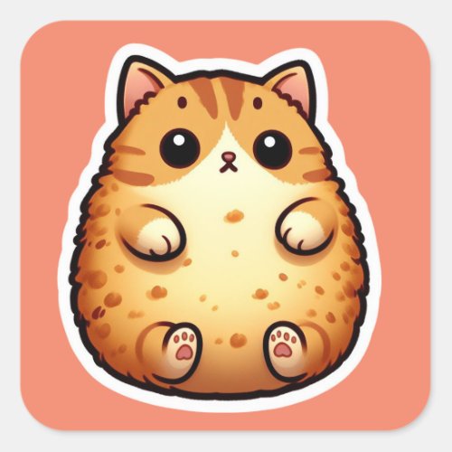 Super Fluffy Cute Cat Sticker for Cat lovers