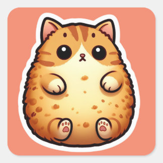 Super Fluffy Cute Cat Sticker for Cat lovers