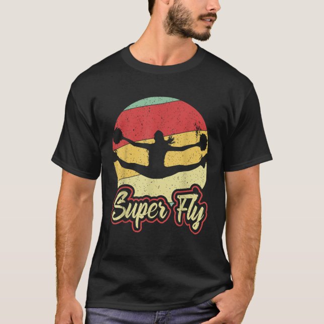 Super Fly Flyer Cheerleading  T-Shirt (Front)