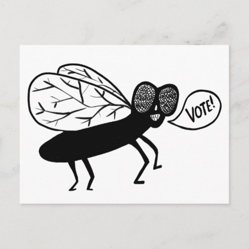 Super Fly says VOTE Postcard