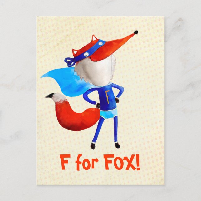 Super Fox Postcard (Front)