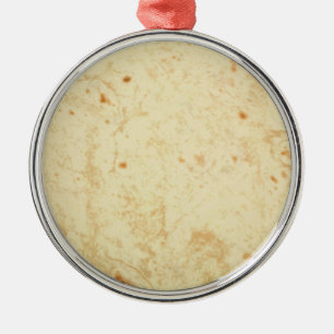 super fresh flour tortilla texture masa bueno metal ornament