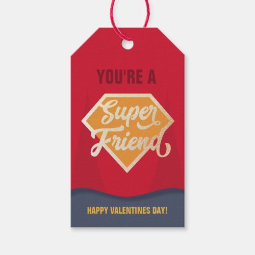 Super Friend Classroom Valentine Gift Tag