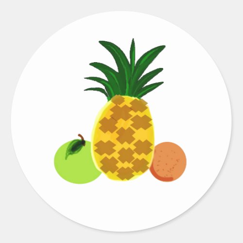 Super Fruits Classic Round Sticker