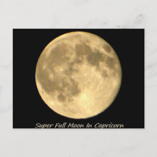 Super Full Moon In Capricorn II Postcard