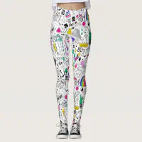 Supporting Cartoon Characters of the 80s Leggings for Sale by  PlasticRainbow
