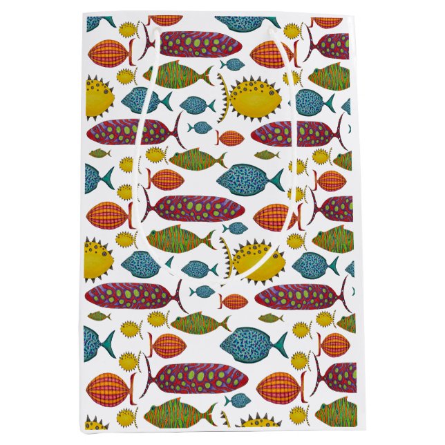 Super Fun Fish  Medium Gift Bag (Front)