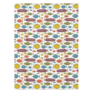 Super Fun Fish  Tablecloth