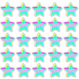 Super Fun Star Teacher Reward Comment Stickers