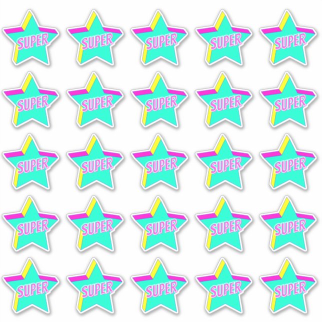 Super Fun Star Teacher Reward Comment Stickers (Front)