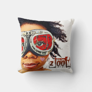 Super Funky Zoom Pillow! Throw Pillow