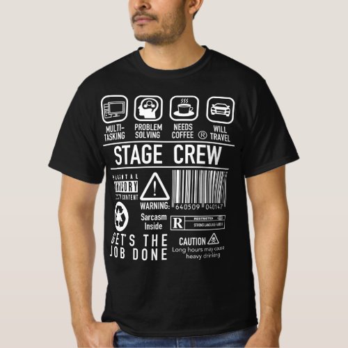 Super Funny Stage Crew shirt _ Backstage Tech Week