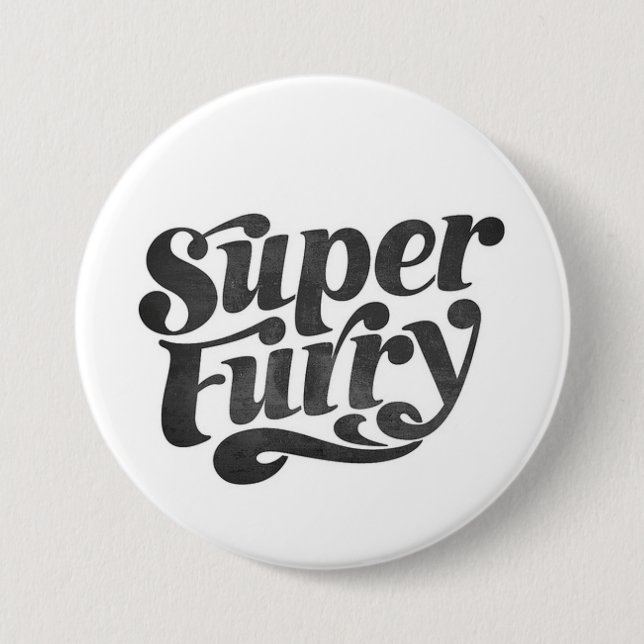 super furry button (Front)