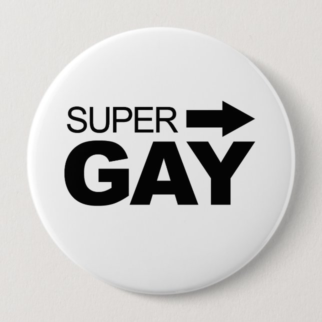 Super Gay (2) Button (Front)