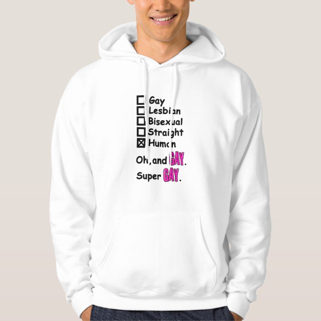 Super Gay Hoodie (Front)