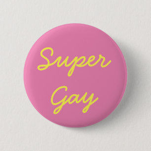 Super Gay Pride Button