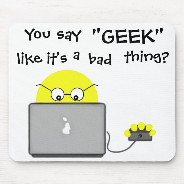 Super Geek Tech Computer Mousepad (Front)