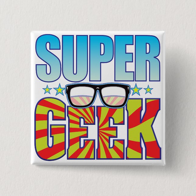 Super Geek v4 Button (Front)