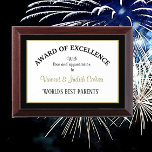 Super gift! World's Best Parents Award Plaque<br><div class="desc">Fun gift for sweet parents</div>