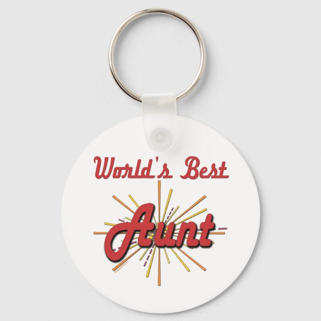 Super Gifts For Aunts Keychain (Front)