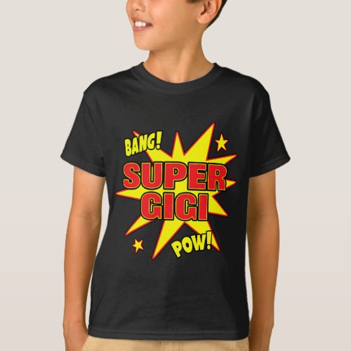 Super Gigi Super Hero Power Grandma Grandmother T_Shirt